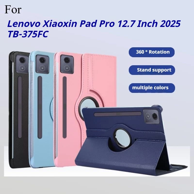 Custodia girevole a 360 gradi per Lenovo Xiaoxin Pad Pro 12.7 pollici 2025 Tablet Cover Xiaoxin Pad Pro 12.7 "TB373FU TB375FC 2025 Funda
