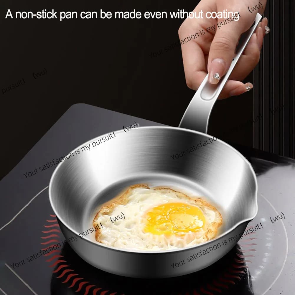 Mini Frying Pan 316 Stainless Steel, Omelette Mini Frying Pan Butter Kitchen Cookware