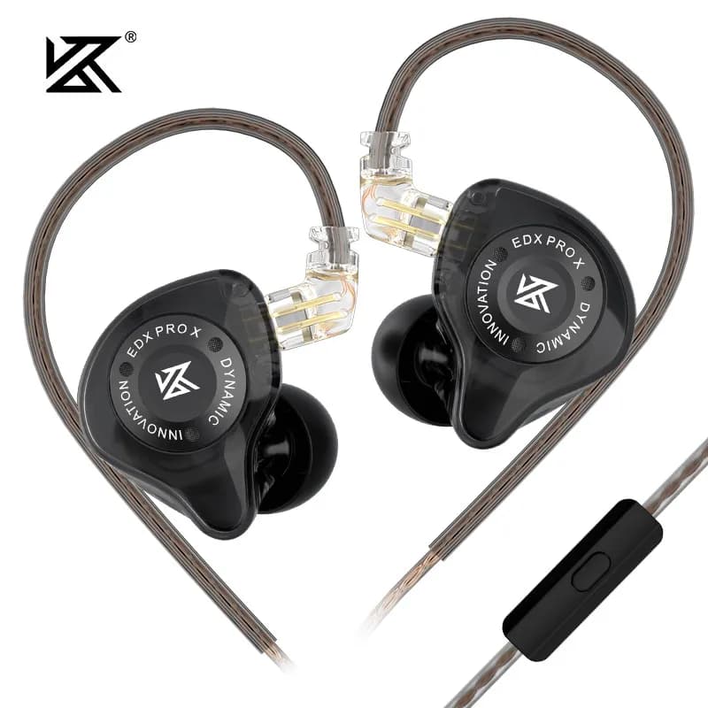 KZ EDX PRO X Dynamic Drive HIFI Bass Headphones Gaming Sport Music Headphones with noise cancellation Detachable cable