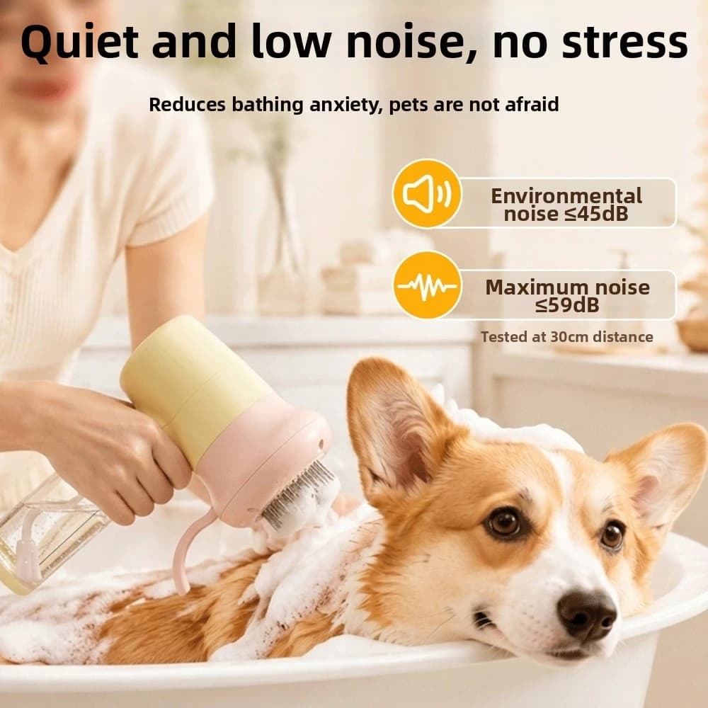 High Density Foam Pet Electric Foam Machine Rechargeable Waterproof Bathing Soap Dispenser Handheld Low Noise