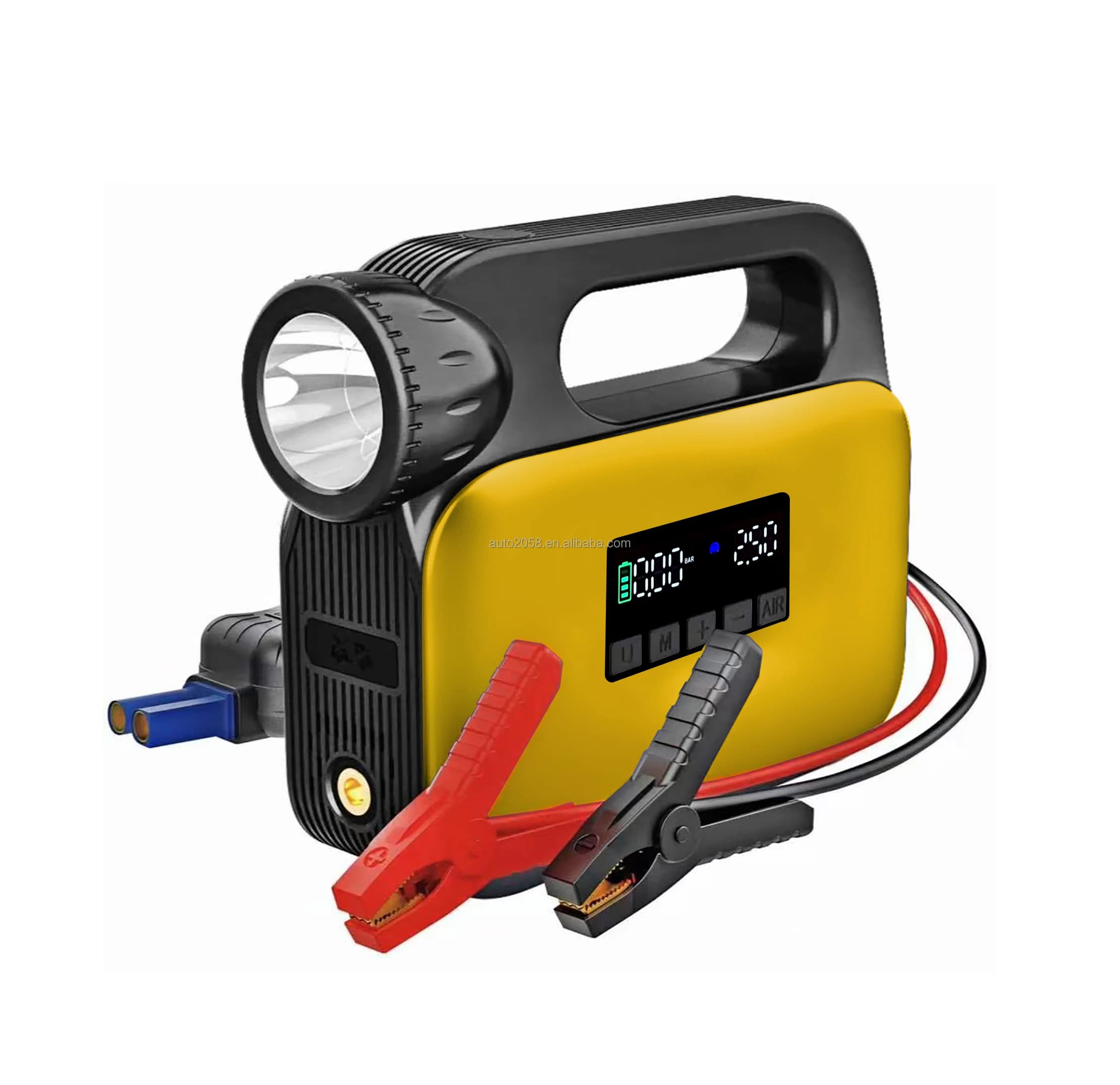 Avviatore di Emergenza Portatile per Auto e Moto 12V 26800mAh, Power Bank 150W con Luce LED e Schermo Digitale, Super Capacità