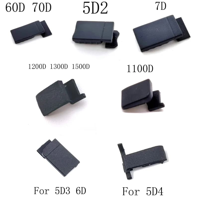 1PCS Nuovo Porta Della Batteria Copertura In Gomma Per Canon 60D 70D 1100D 5D2 5D4 5D3 6D 7D 1200D 1300D 1500D Parte di Riparazione Della Fotocamera Digitale