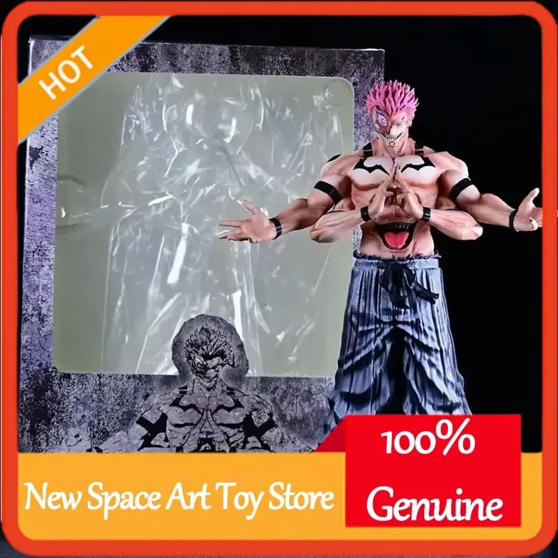 Action Figure Ryomen Sukuna Il Re della Maledizione 30cm GK Anime Jujutsu Kaisen Modello da Collezione Ornamenti Statua Giocattoli Regalo per Bambini