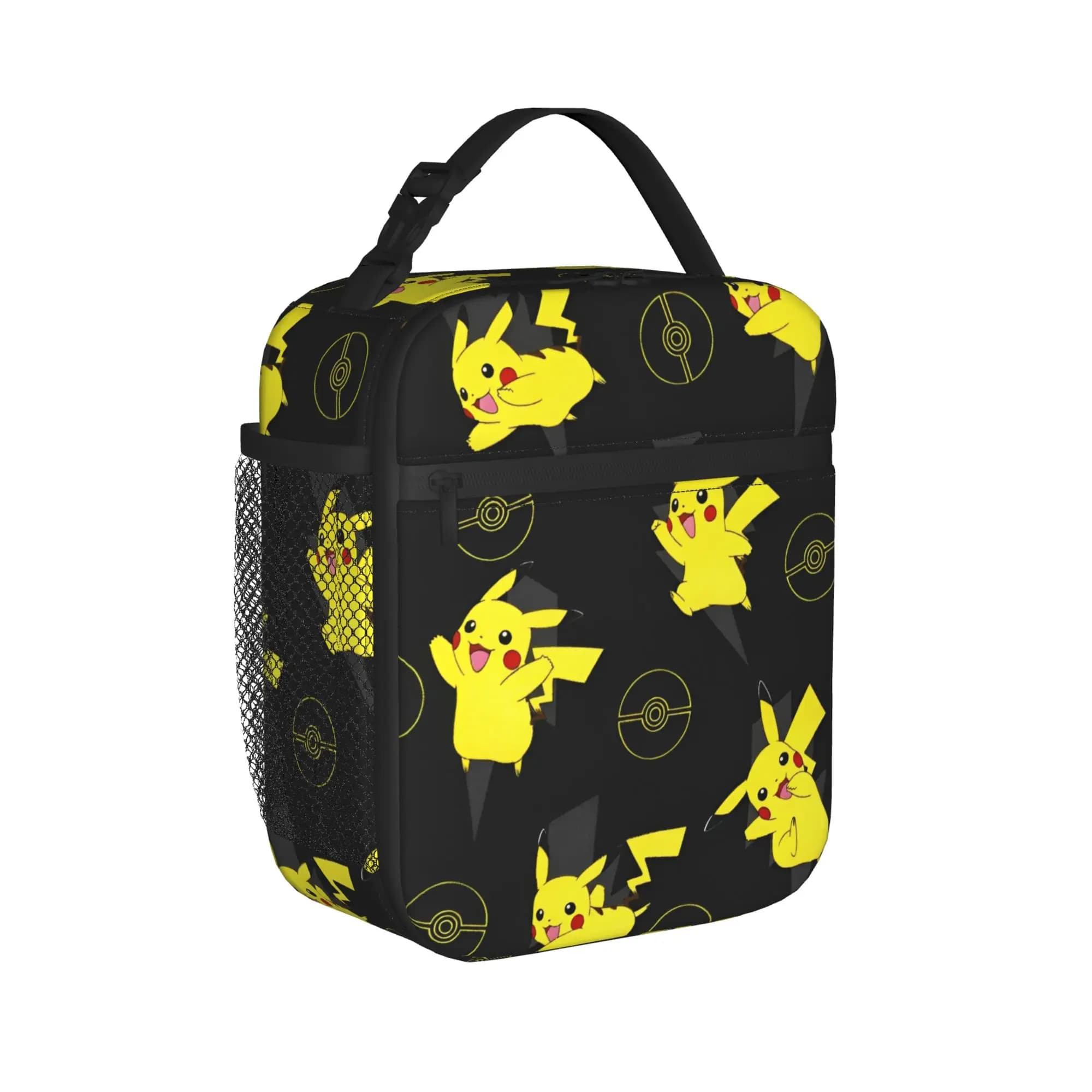 Pikachus Anime Cartoon Insulated Lunch Bag Thermal Bag Reusable,Meal Container Pokemons Tote Lunch Box Food Storage Bags Outdoor
