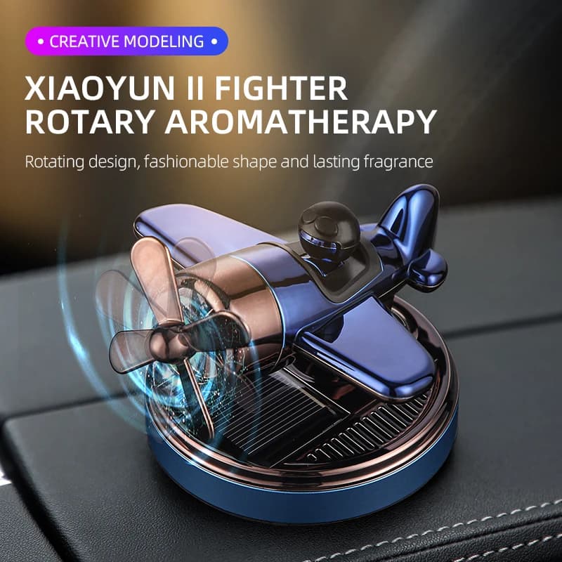 Xiaoyun Fighter Diffusore Solare Rotante per Auto, Accessori per Profumazione e Aromaterapia in Auto