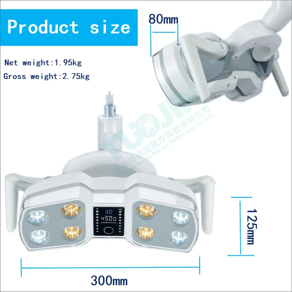 8 LED Operating Light Oral Lamp Equipment Surgical Light Chair Lamp Tooth Whitening Instrument 18W