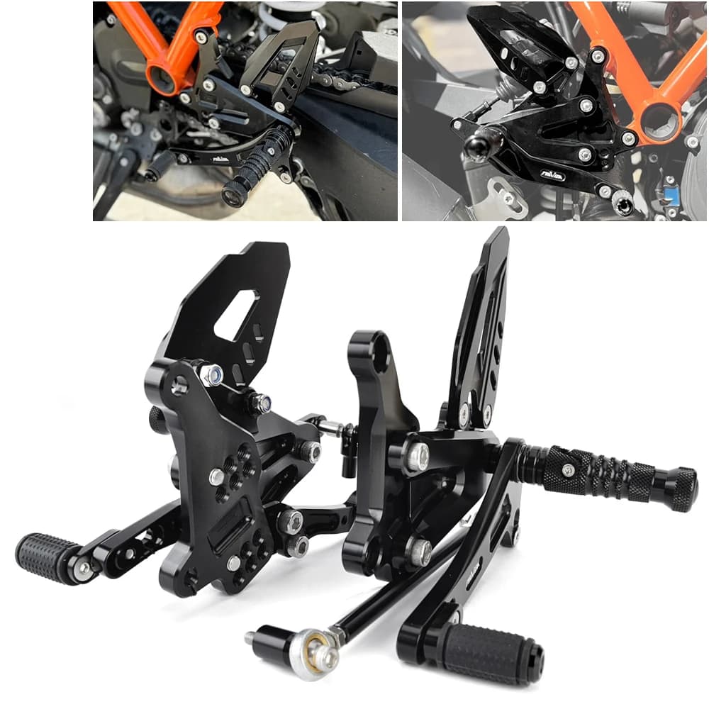 Moto Pedane Regolabili Rearset Per 1290 Super Duke DUKE1290 R 2014- 2024 2022 2023 21 Pedane Cambio Asta Pedane