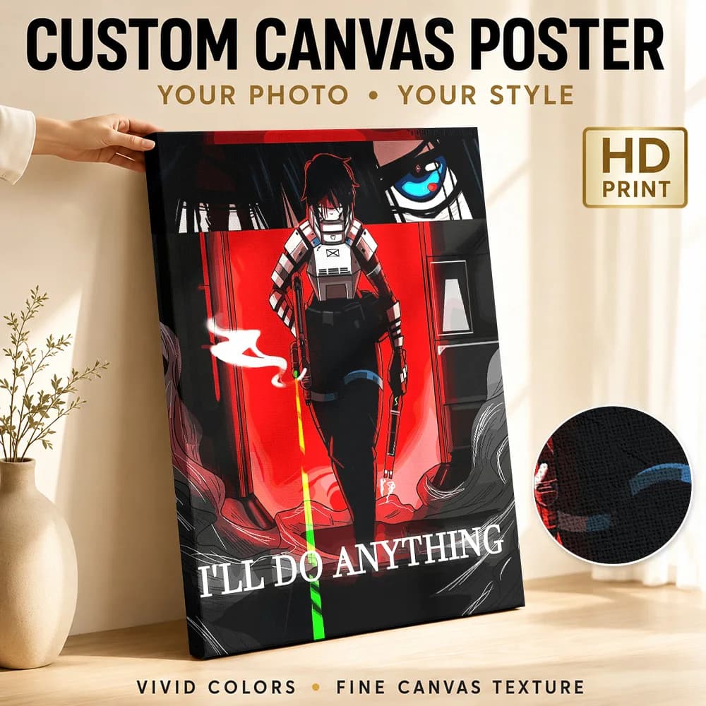 I'll Do Anything Framed Canvas Print Poster Customized Photo Modern Pop Culture Wall Art for Bedroom Decor Gift for Collectors