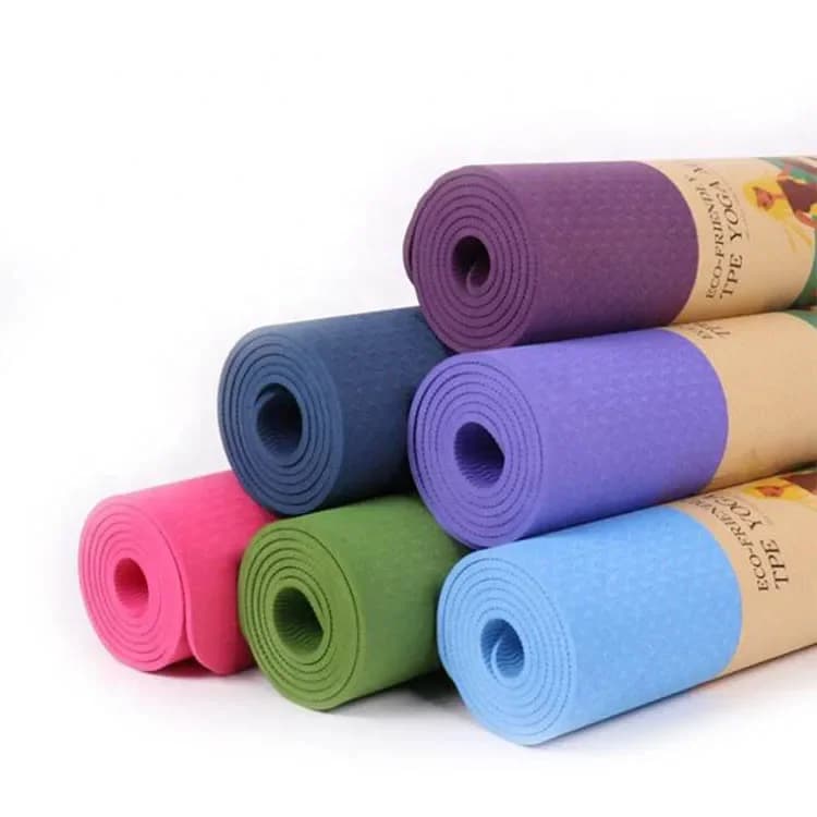 Tappetini Yoga Spessi in TPE all'Ingrosso, Tappetino Fitness Ecologico Antiscivolo per Casa