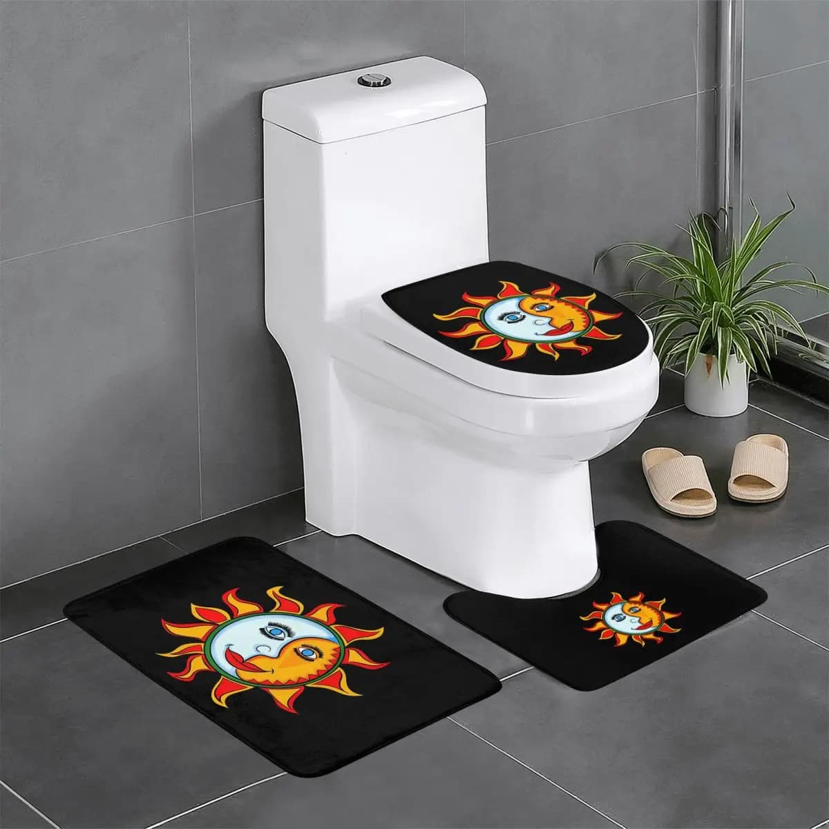 Jovanotti 3 pezzi tappetino da bagno set da bagno copriwater copriwater decorazioni per la casa tappeto antiscivolo