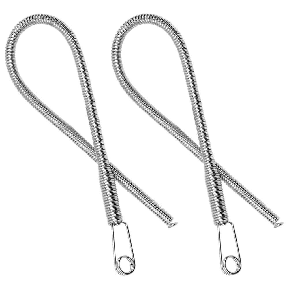 2 pezzi in acciaio inossidabile pieghevole strumento per infilare i cavi per pantaloni coulisse elastica ago per cucire fai da te corda per infilare maglieria