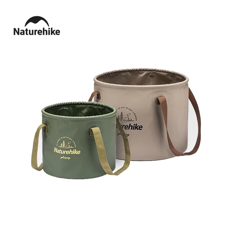 Secchio Pieghevole Rotondo Naturehike 10L 20L for Travel, Picnic, Fishing, Beach, Portable Container for Tools