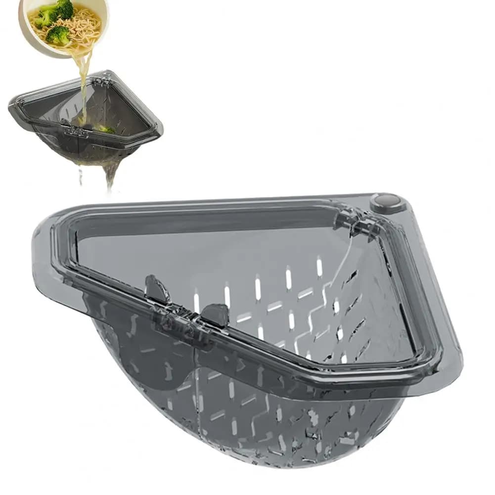 Filtro per lavello angolare Triangolo magnetico Cestello di scarico Lavello Filtro angolare Lavello da cucina Cestello raccoglitore di rifiuti per frutta
