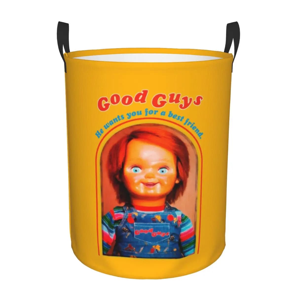 Custom Chucky Retro film cesto portabiancheria pieghevole buoni ragazzi vestiti da gioco per bambini cestino portaoggetti per bambini Nursery