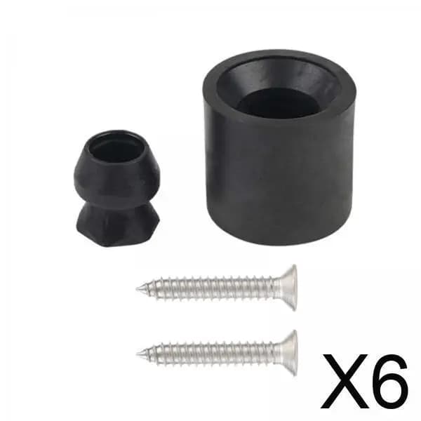 Kit Fermaporta per Rimorchio in Gomma Nera Premium, Paracolpi per Porta di Rimorchi Chiusi e Accessori per Camper