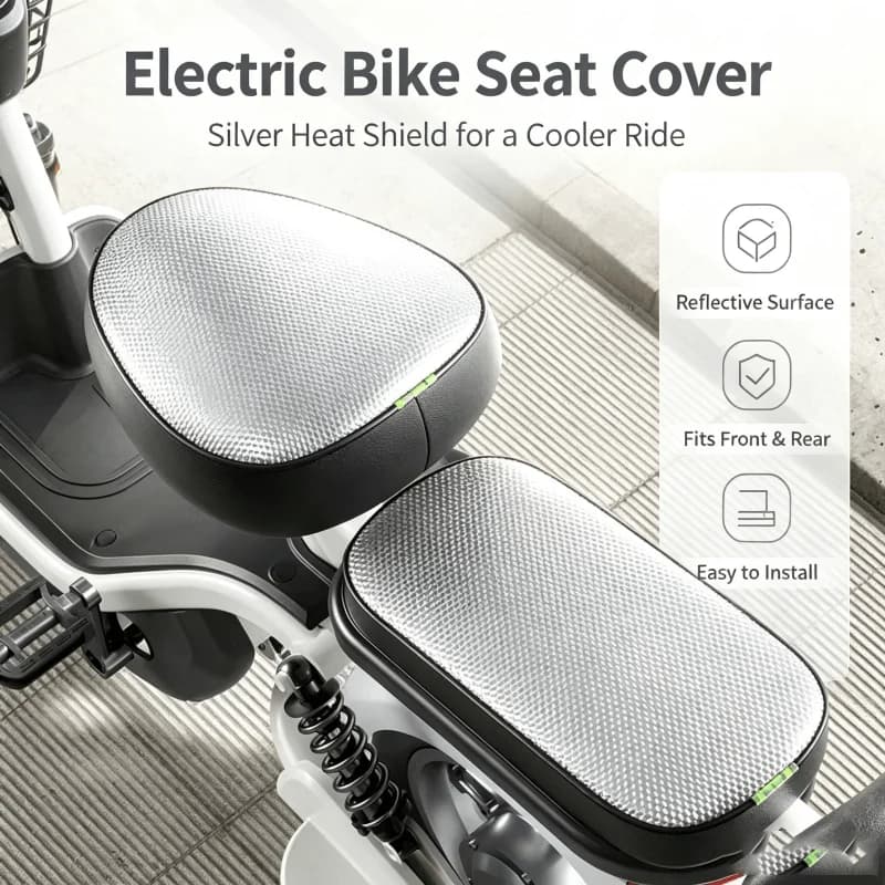 Electric Bicycle Seat Cover Car Bicycle Universal Seat Cover Protective Cover Soft, Comfortable Seat Cover