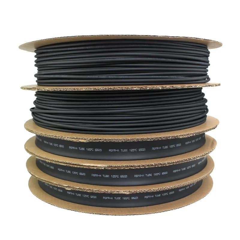 Guaina termorestringente nera da 1-14 mm di diametro per la riparazione di connettori per cavi fai da te - Dimensioni assortite