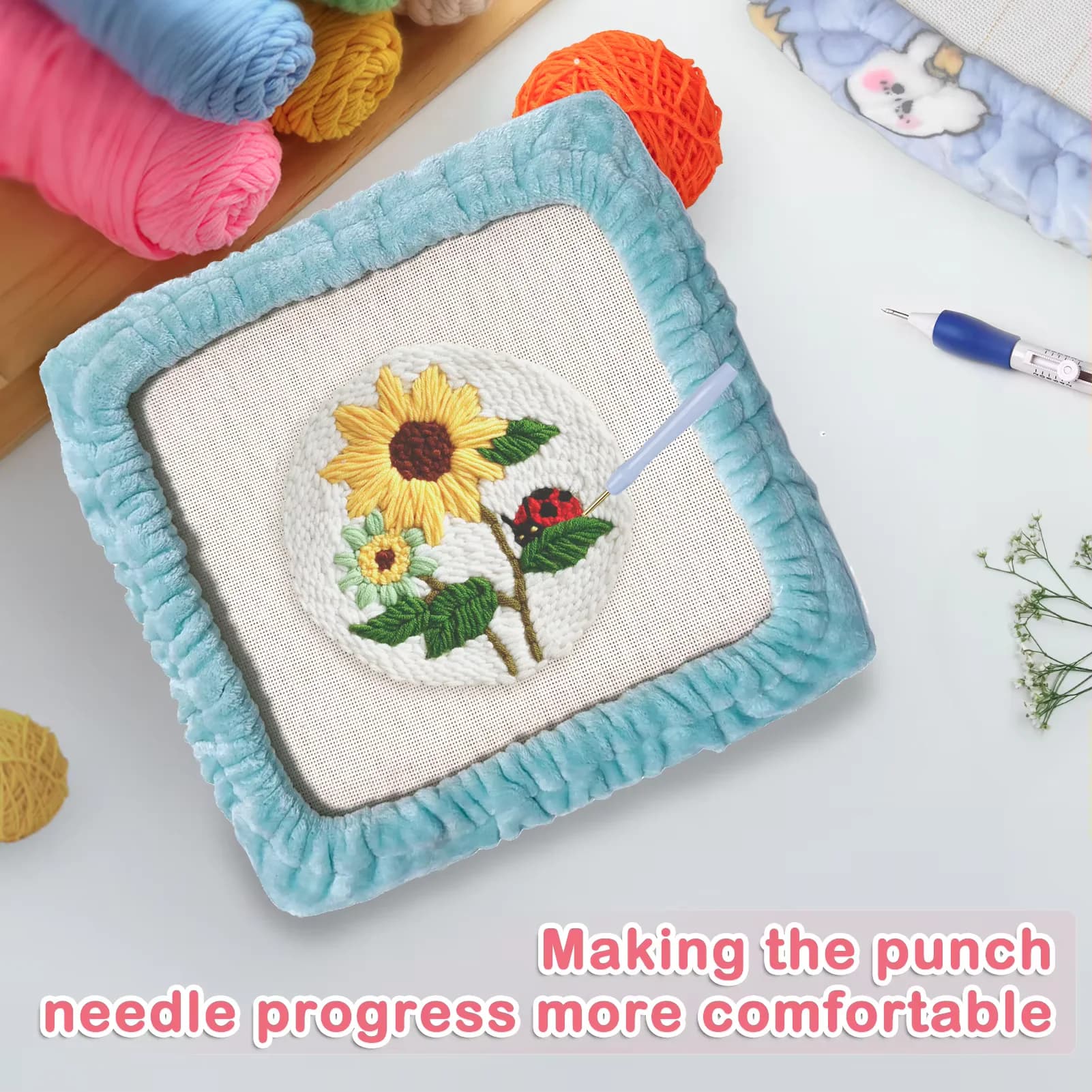 Universal Tufting Frame Gripper Strip Cover for Rug Making Punch Needle Embroidery Flannel Fabric Tool DIY