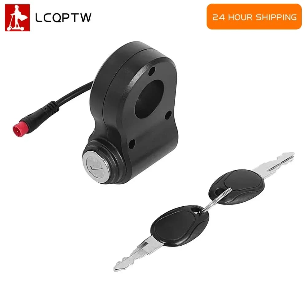 Blocco accensione per Kukirin Per G2 Per Pro Per Max Scooter elettrico con chiave 2pin E-scooter Acceleratore di potenza Interruttore Parte