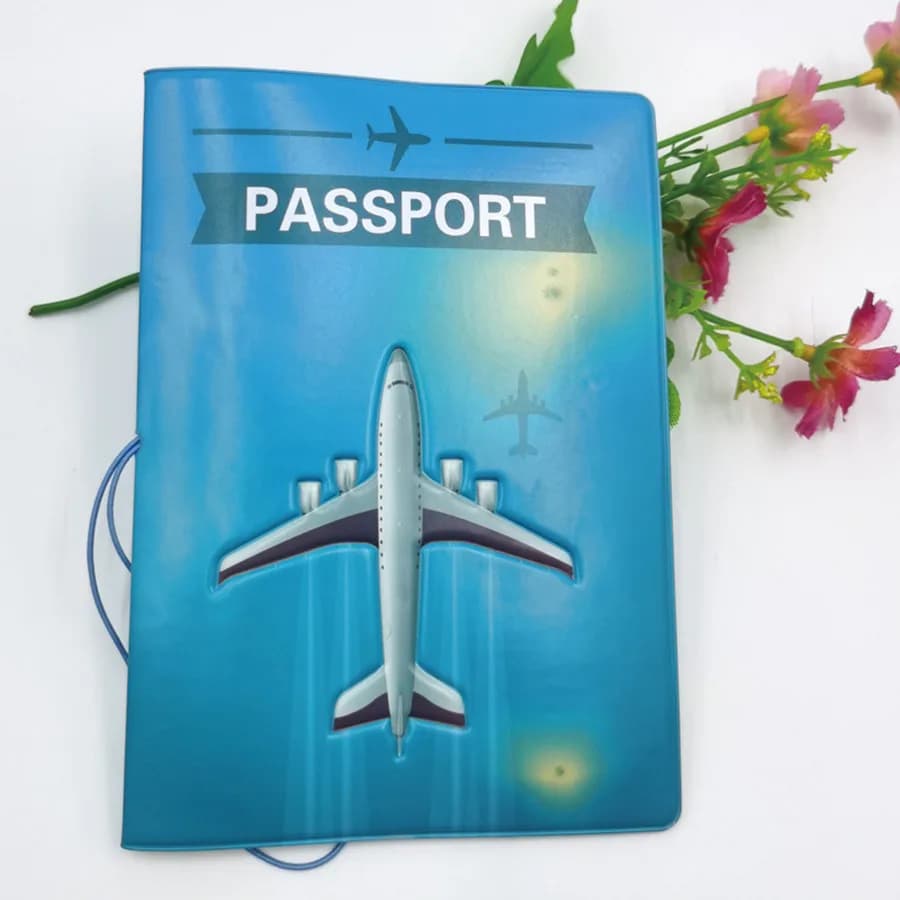 Porta Passaporto 3D in PVC per Viaggi, Custodia/Portafoglio per Passaporto, Articoli Scolastici per Studenti, Uomini e Donne