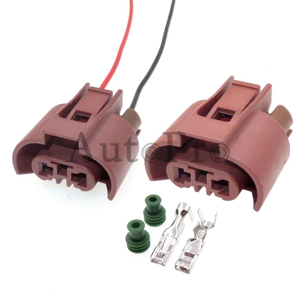 1 Set 2 fori 283-1927-30 presa per cavo lampada Flog per Auto Auto 9006 connettore impermeabile per faro immerso per VW Toyota