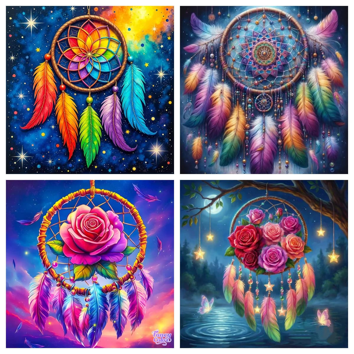 Dreamcatcher DIY Diamond Painting North American Traditional Culture Mural 5D Diamond Embroidery Home Decor Wall Decor DIY Gift