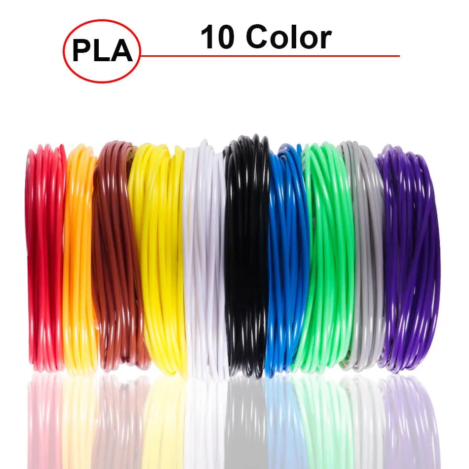 5M 5/10/20 Colors 3D Pen Reels Pla 3D Pen Printing Cables Filament Printing Materials High Precision Printer Cable Mate