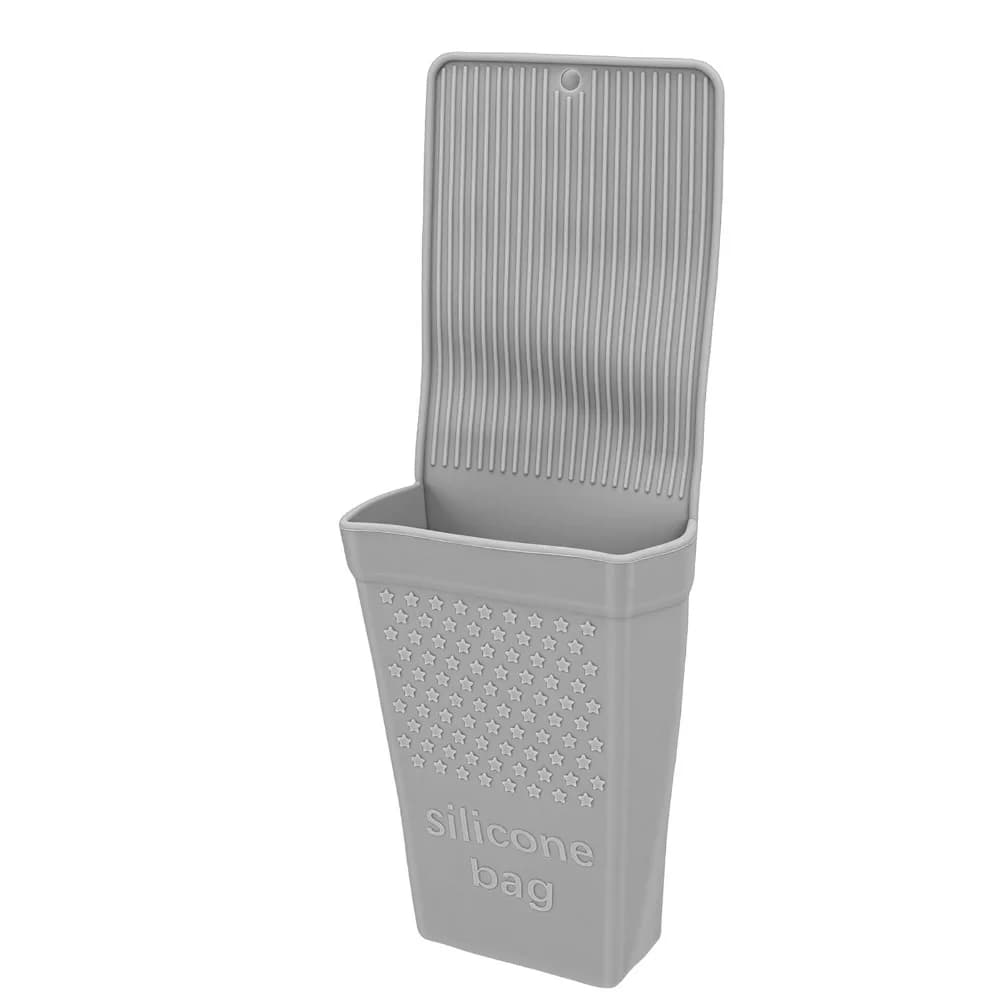 Strong Suction Cup Hair Tool Holder Portable 460°F Silicone Mat Pouch Curling Iron Organizer Travel