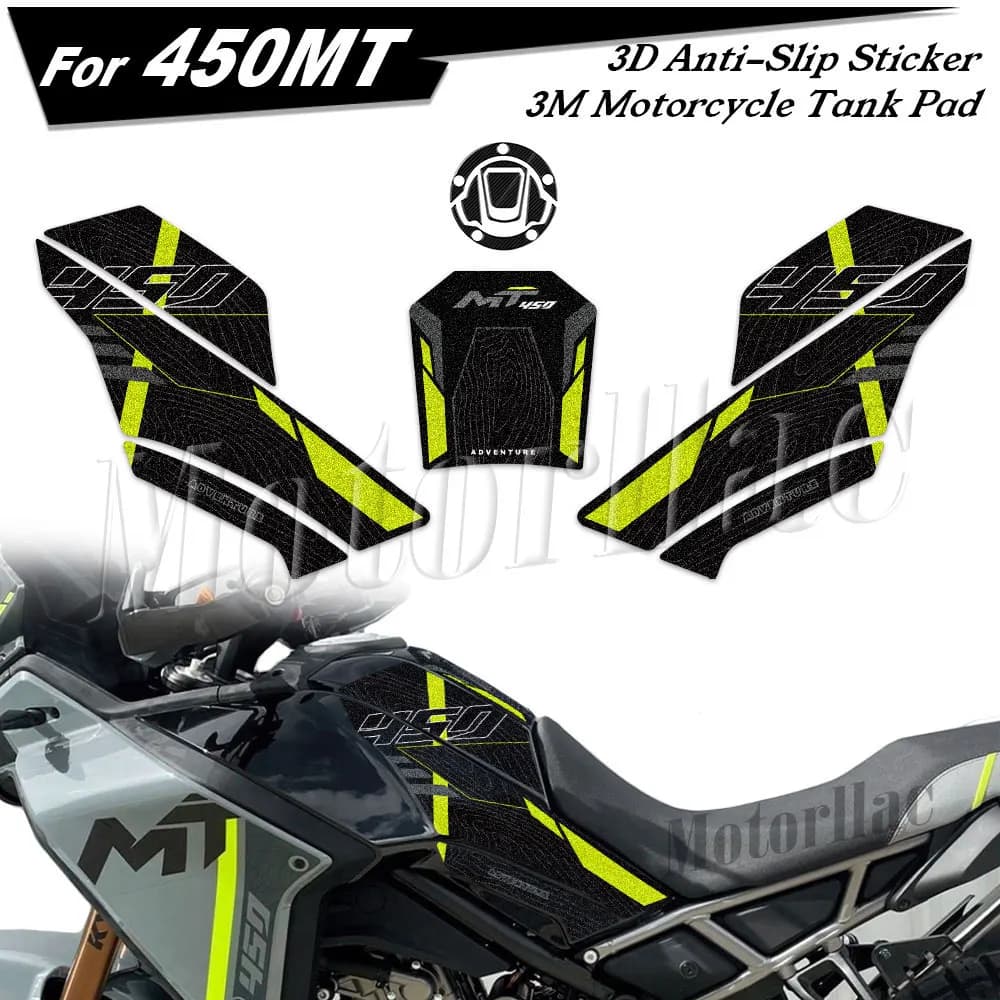 3M Moto Lato Rilievo del Carro Armato Anti-Slip Adesivo Gas Ginocchio Grip Protector Decal Accessori Impermeabile Per CFMOTO CF moto 450MT 450 MT