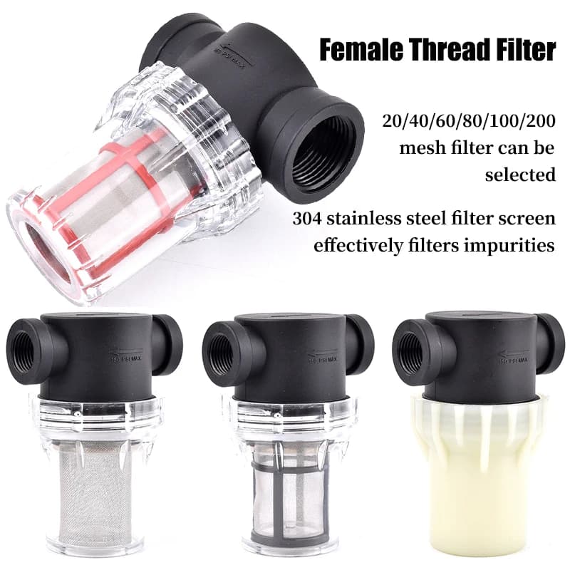 1/2 "3/4" 1 "filtro per irrigazione per irrigazione da giardino acquacoltura serbatoio per pesci filtro per pompa dell'acqua lavaggio auto filtro per tubi dell'acqua per uso domestico