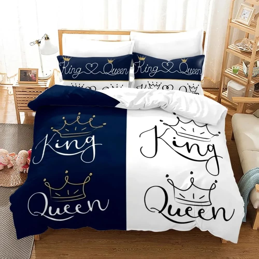 King Queen Lovers Set biancheria da letto Singolo Twin Full Queen King Size Amante Pittura a olio Set letto Aldult Ragazzi Camera da letto Copripiumino 012