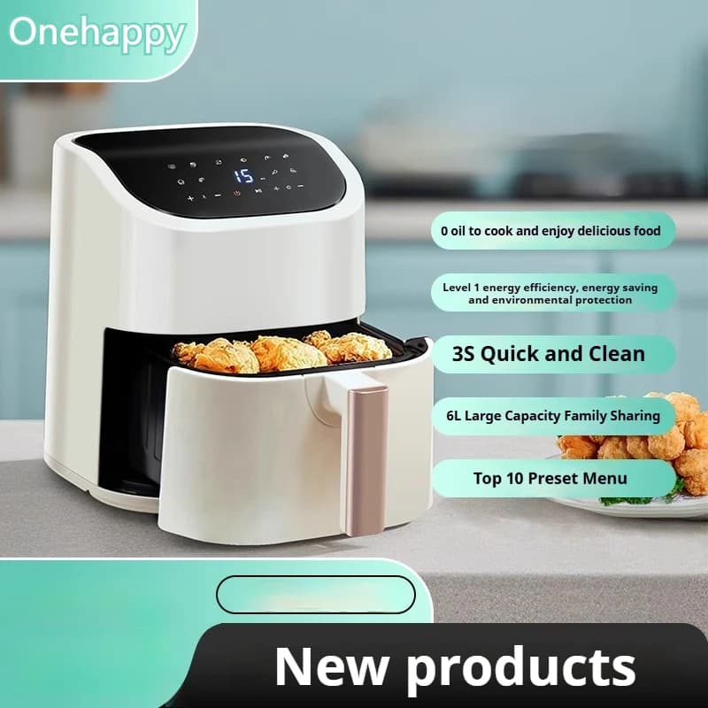 OYLP Commercial-Grade Air Fryer Oven 1400W, Smart Touch Control for Family & Bakery Use