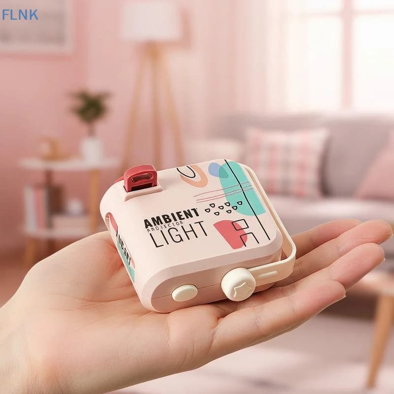 【KC】Mini Projector Toy Cartoon Pattern Projection Light Low Power Consumption for Birthday Party Home Decor Toddler Gift