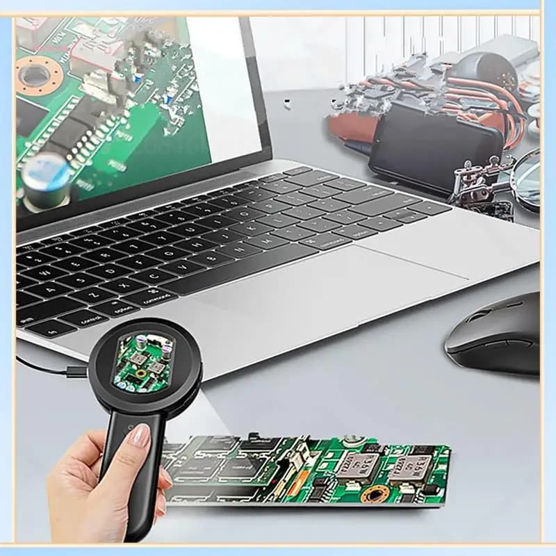 -A60I Lente d'ingrandimento per microscopio portatile 100X con luce per errore Collezionisti di monete Bambini per adulti Lente per gioiellieri portatile