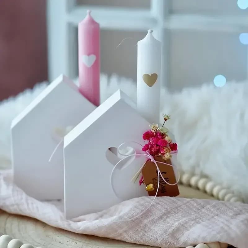 Stampo in silicone per resina, 1 pz, a forma di cuore cavo, per portacandele, supporto per candele profumate in gesso, stampo decorativo | Decorazione per la Casa