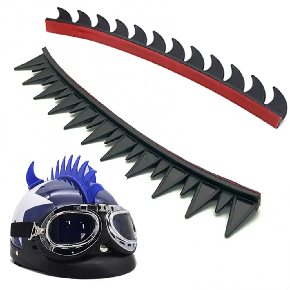 Adesivo universale per casco modificato per moto Decalcomania personalizzata con corna a crine di gallo