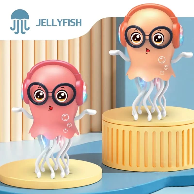 1pcs Electric Magic Dance Octopus Jellyfish Toy Octopus Fish Automatic Avoidance Obstacle Children's Puzzle Relief Toy