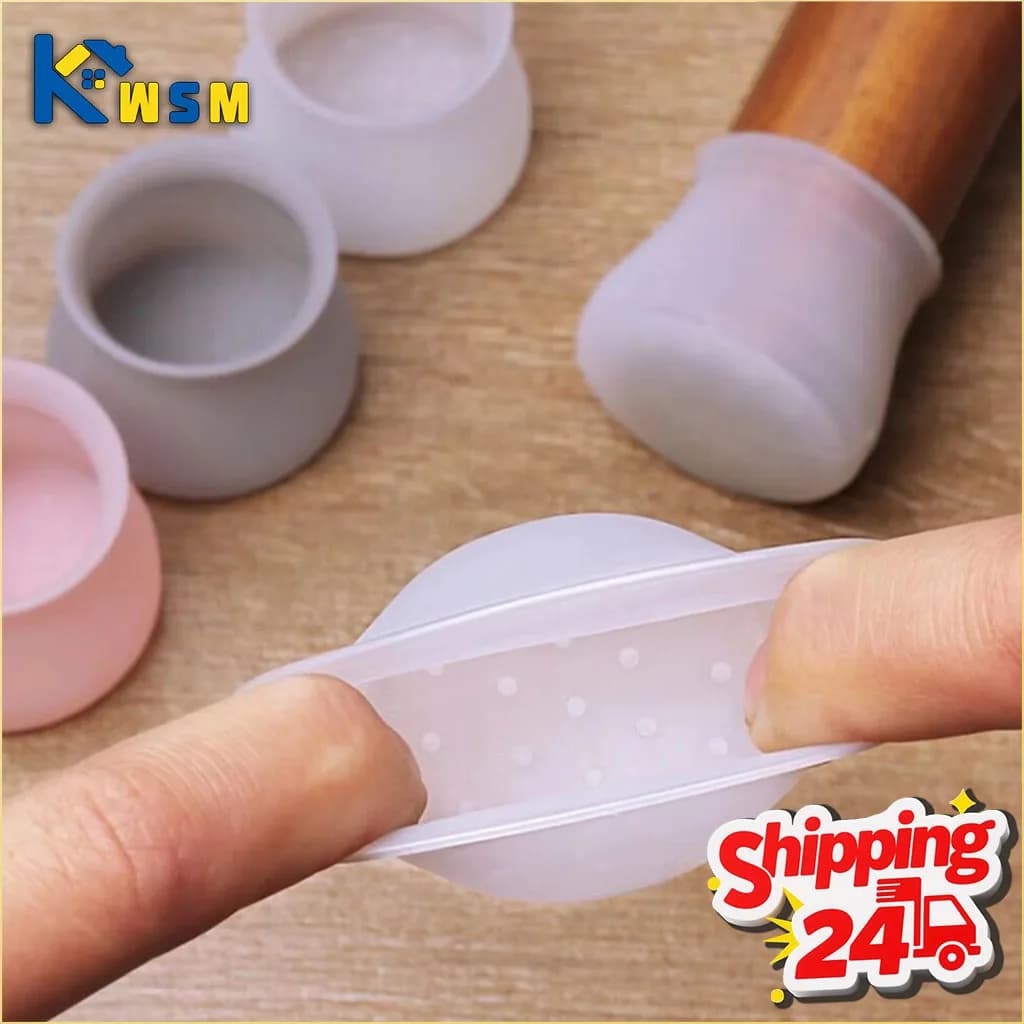 10-40 Pezzi Coprigambe in Silicone Silenziosi e Antiscivolo, Protezioni per Pavimenti in Legno, Cuscinetti per Gambe di Mobili, Tavoli e Sedie