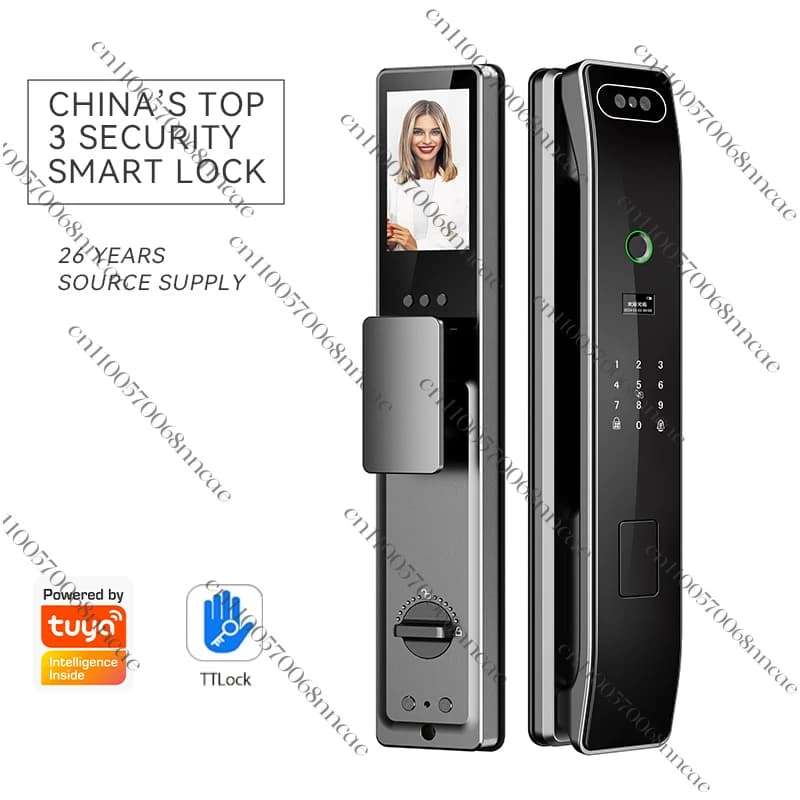 Vendita calda TTlock Tuya APPFace Scena Smart WiFi Serratura digitale Codice Scheda Sblocco Impronta digitale Serratura intelligente completamente automatica