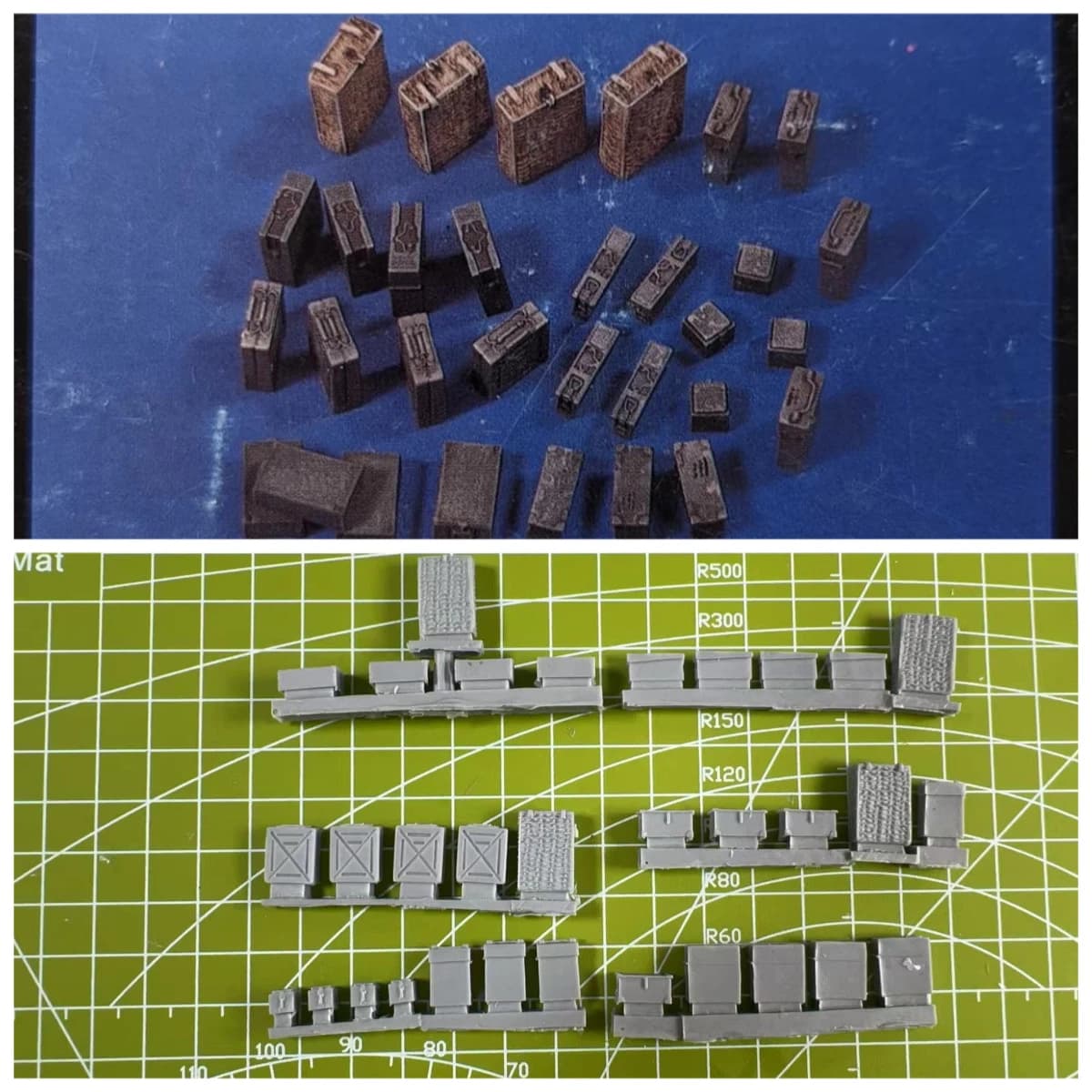 Kit di montaggio modello in resina 1:35 Modifica scena in resina Stack Modello grigio 39099