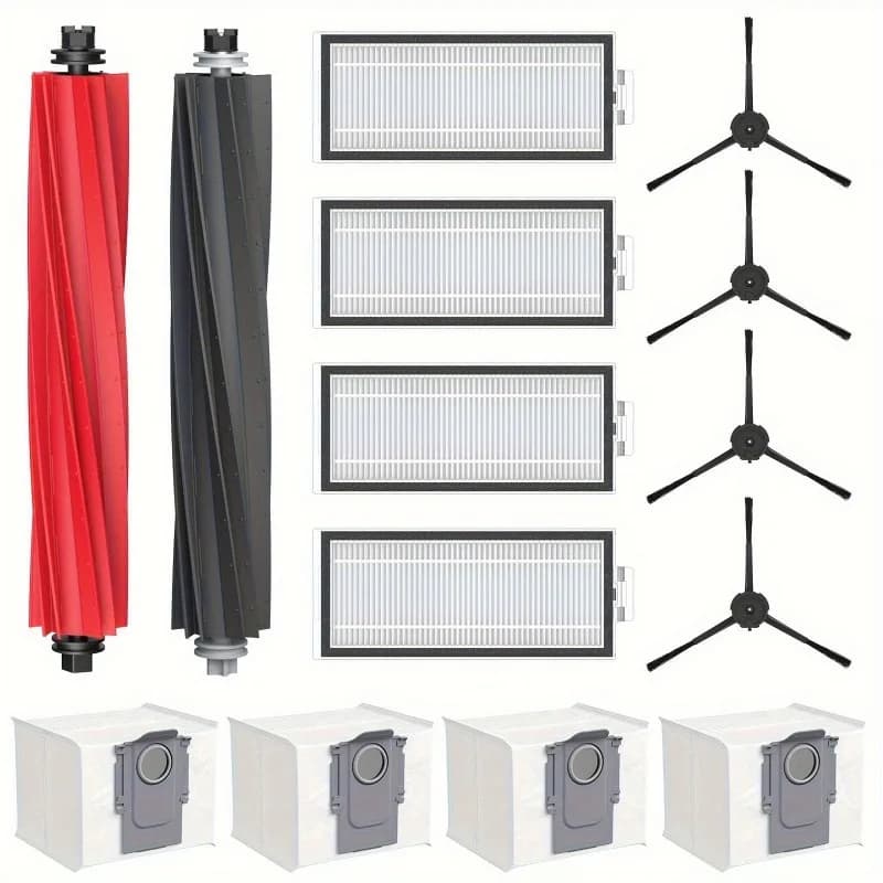 14-Piece Replacement Kit For Roborock Q5 Max+, Q5 DuoRoller+, Q5 Pro+, and Q8 Max+ Robot Vacuums