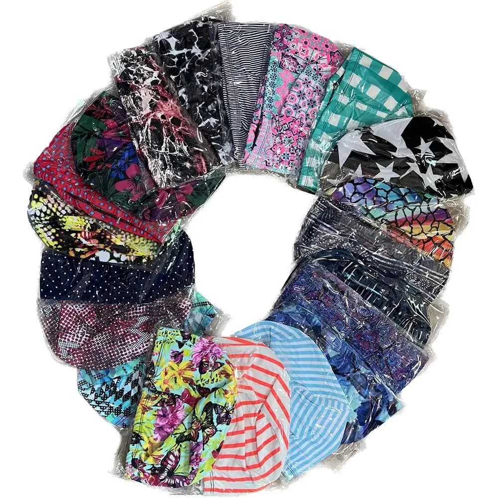 Swimwear 2024 to Rapid Drying, Breathable with Floral Patterns, Elastic for Long Hair, Sporty Turban