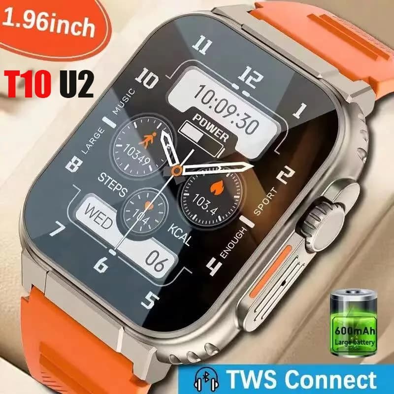Nuovo Smartwatch T10 U2 49mm 2026 con NFC, GPS, Chiamate Bluetooth, Musica, Giochi e Ricarica Wireless per Uomo e Donna