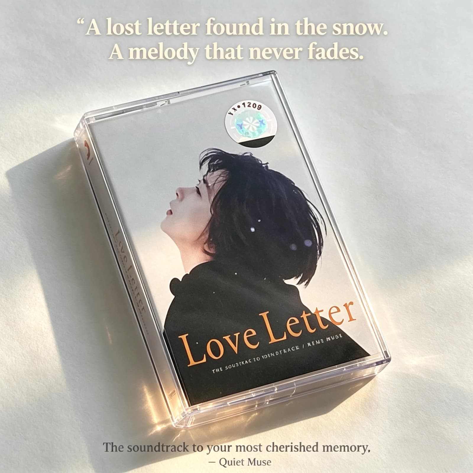 Love Letter OST Cassette Tape with Movie Photo Booklet Transparent Case Retro Collectible Gift for Fans