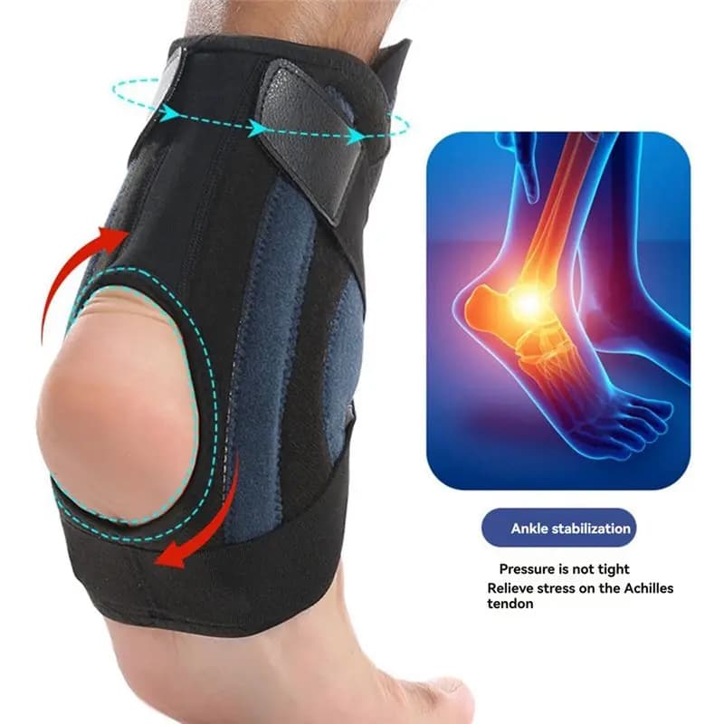 A07T-1PCS Adjustable Sprained Ankle Support Ankle Braces Bandage Foot Joint Protector Stabilizer B