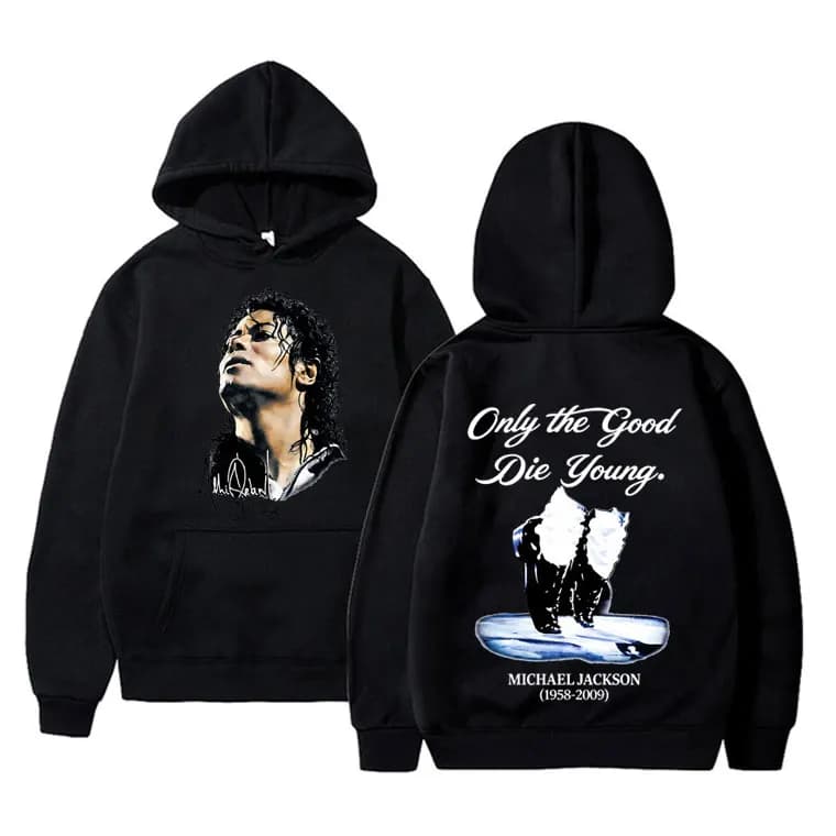 Michael Jackson King of Pop Hoodie Men Women Vintage Gothic Rock Sweatshirt Men's Punk Oversized Pullovers Hoodies Streetwear