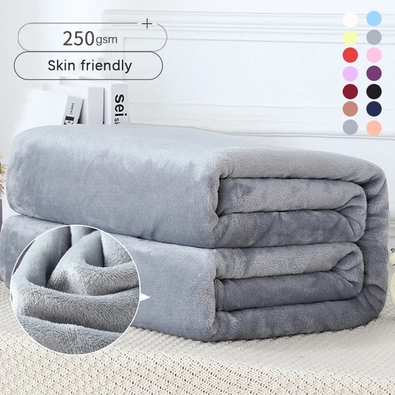 Fluffy Cloud coperta di pelliccia di visone flanella peluche confortevole addensato e caldo morbido divano coperta per camera con aria condizionata