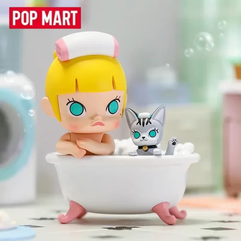 Pop Mart A Boring Day con la serie Molly Blind Box Toys Kawaii Anime Action Figure Surprise Genuino originale Mystery Box Girls