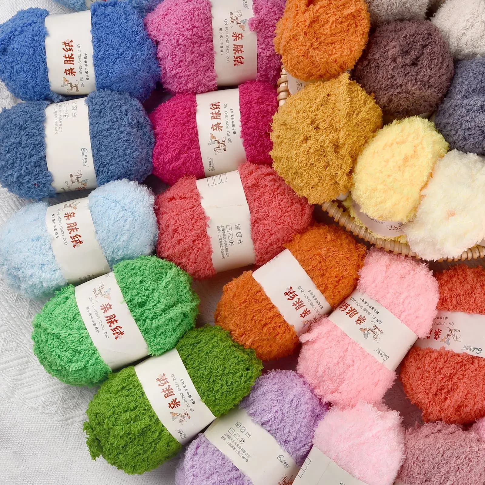 Filato morbido per lavoro a maglia 50g/PC, filato sottile in velluto corallo per lavori a maglia, uncinetto, cappelli, calzini, accessori per cucito domestico