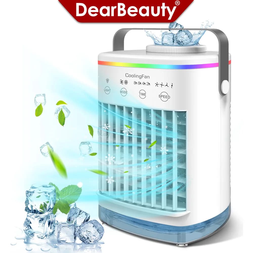 Condizionatore d'aria portatile Mini ventola di raffreddamento dell'aria USB aria condizionata 700ml ventola di raffreddamento ad acqua umidificatore per la scrivania dell'ufficio della stanza di casa